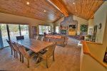 The Dining and Living Area - Beautiful Wood Ceiling